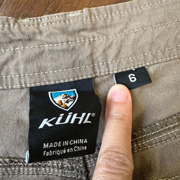 KUHL Womens Cargo Outdoor Shorts Utility Stretch in Brown - Picture 8 of 11